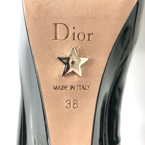NEW Dior Aime Patent Calfskin Leather Black Maryjane Platform Pumps 38 - Picture 8 of 8